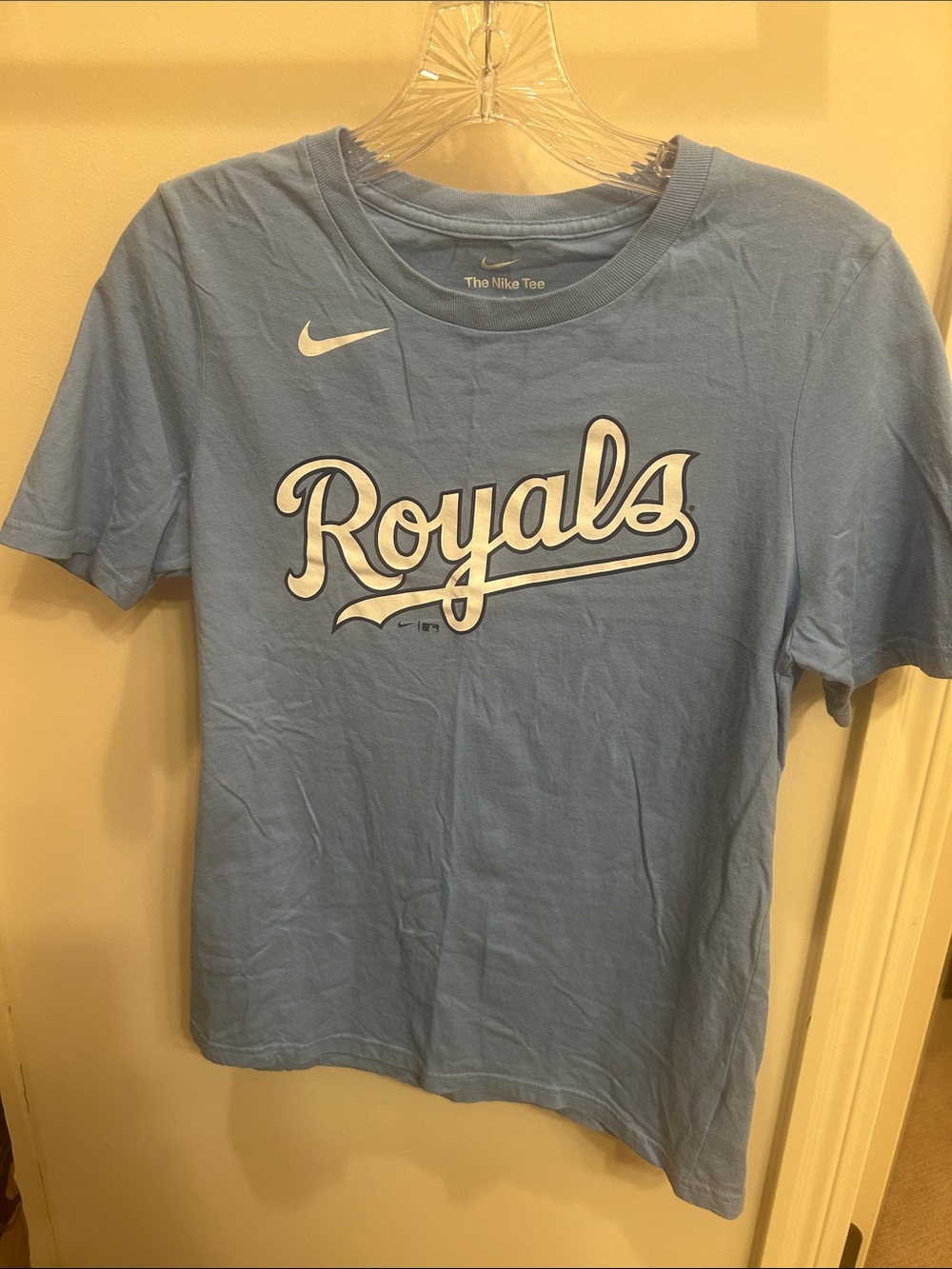 Nike Kids Royals Short Sleeve Tee - Light Blue & White